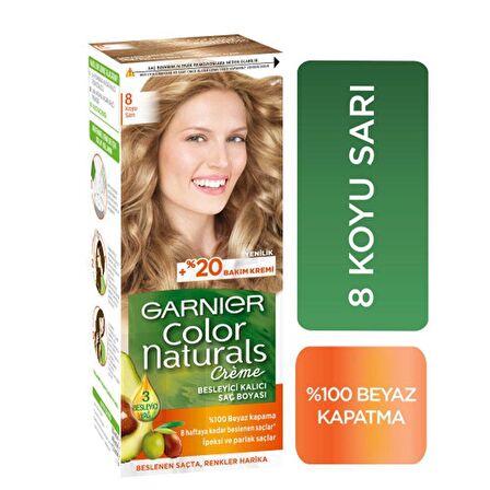 Garnier No:8 Koyu Sarı Colour Natural Boya