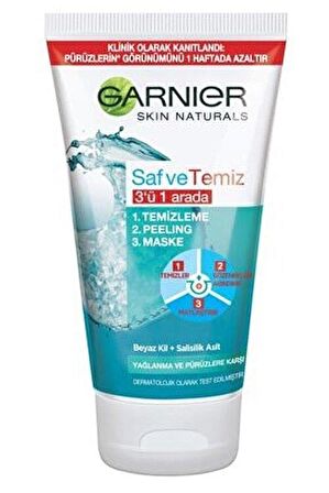 Garnier 3ü1 Arada Saf & Temiz 150ml