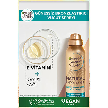 Garnier Ambre Solaire Güneşsiz Bronzlaştırıcı Vücut Spreyi 150 Ml