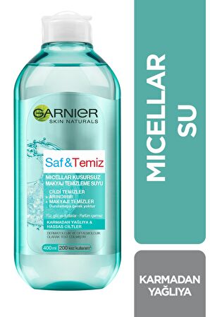 Garnier Saf & Temiz Micellar Kusursuz Makyaj Temizleme Suyu 400 ml