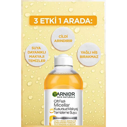 Garnier Çift Fazlı Micellar Kusursuz Temizleme Suyu 400 ml