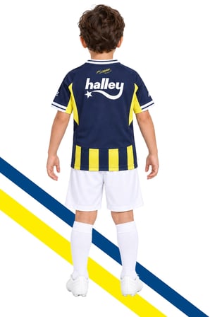 Fenerbahçe 2025/26 Çubuklu Forma, Şort, Çorap Set