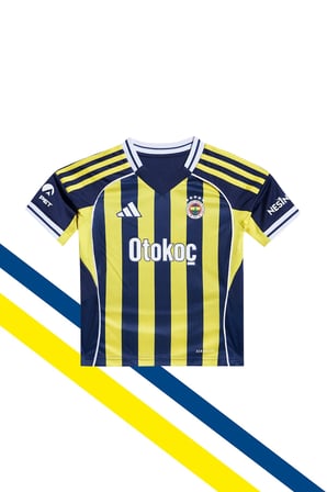 Fenerbahçe 2025/26 Çubuklu Forma, Şort, Çorap Set