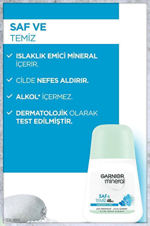 Mineral Saf&Temiz Roll-On Deodorant 3'lü Set