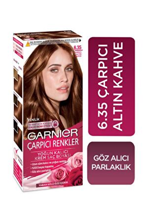 Garnier Çarpıcı Renkler Saç Boyası 6-35 Çarpıcı Altın Kahve