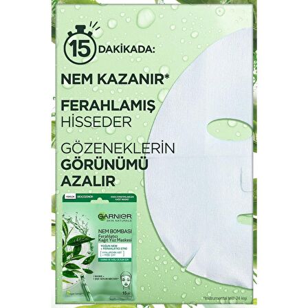 Garnier Nem Bombası Ferahlatıcı Kağıt Maskesi