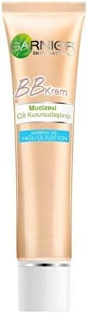 Garnier BB Krem Mucizevi Cilt Kusursuzlaştırıcı Karma/Yağlı Ciltler Orta Ton 40 ml