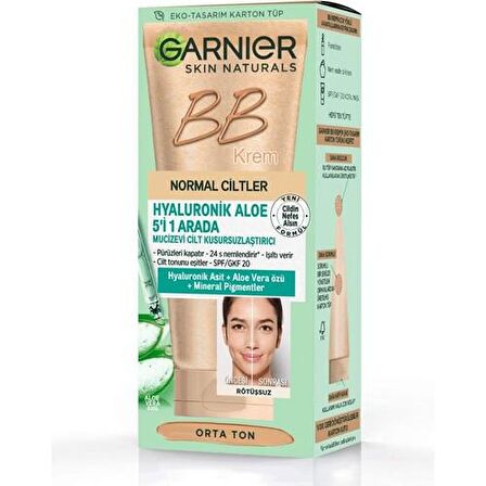 Garnier BB Krem Mucizevi Cilt Kusursuzlaştırıcı Orta Ton 40 ml