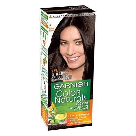 Garnier Color Naturals Saç Boyası 3 Koyu Kahve