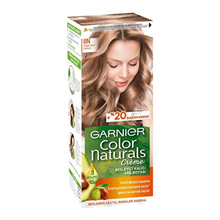 Garnier Color Naturals 8N Doğal Açık Kumral