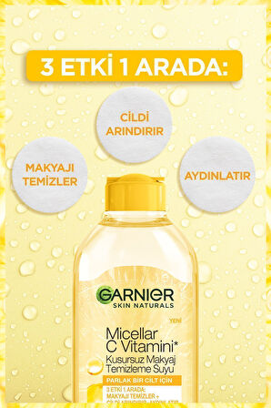 Micellar C Vitamini Kusursuz Makyaj Temizleme Suyu & C Vitamini Parlak Günlük Aydınlatıcı Krem