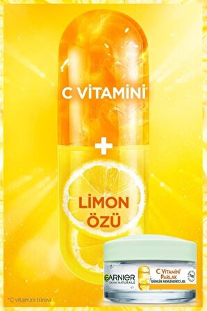 Garnier C vitamini İçin Su Bazlı Yağsız Nemlendirici Yüz Bakım Kremi 50 ml