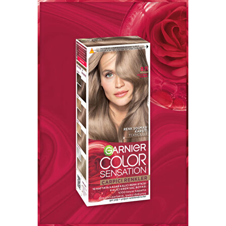 Garnier Çarpıcı Renkler 8.11 Küllü İnci Kumral Saç Boyası