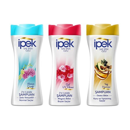 İpek Şampuan 480 ml 3 lü Karma Paket 