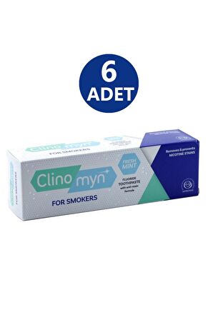 Clinomyn Sigara İçenler İçin Diş Macunu 75 ml x 6 Adet