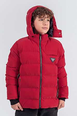  Nova Kumaş Kapüşonlu Erkek Çocuk Kışlık Mont KM2509