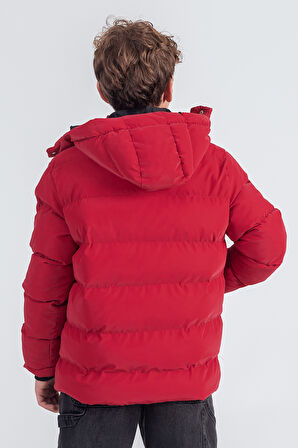  Nova Kumaş Kapüşonlu Erkek Çocuk Kışlık Mont KM2509