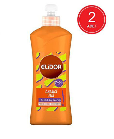 Elidor 7/24 Anında Onarıcı Bakım Şekillendirici Saç Bakım Kremi 265 ML x 2 ADET