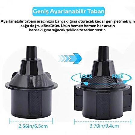 Coofbe Araç İçi Telefon Tutucu Ve Araç Yemek Masası Araç Bardak Yeri İçin Yemek Eşya Masası Sehpası