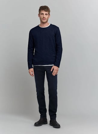 İkks Lacivert Erkek Bisiklet Yaka Regular Fit Kazak MZ18113