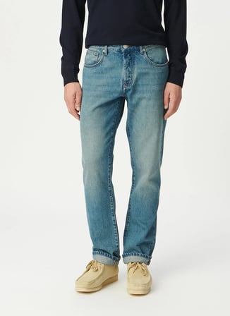 İndigo Erkek Lyocell Karışımlı Denim Pantolon M229083