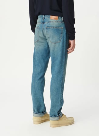 İndigo Erkek Lyocell Karışımlı Denim Pantolon M229083