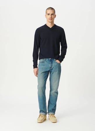 İndigo Erkek Lyocell Karışımlı Denim Pantolon M229083