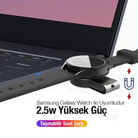 Coofbe 2in1 USB ve Type-C Girişli Samsung Watch Şarj Standı Samsung Galaxy Watch 3 4 Şarj Standı