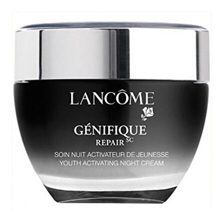 Lancome Genifique Yaşlanma Karşıtı Hyalüronik Asit 30 Yaş + Gece Yüz ve Boyun Kremi 50 ml 