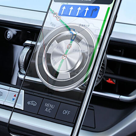 Lopard Magsafe 360 Derece Oynar Başlıklı Araç İçi Telefon Tutucu Çinko Gövde Havalandırma Tasarım