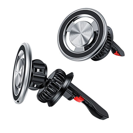 Lopard Magsafe 360 Derece Oynar Başlıklı Araç İçi Telefon Tutucu Çinko Gövde Havalandırma Tasarım