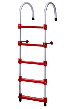Hobi Store Portatif Tekne Merdiveni ( Kırmızı )