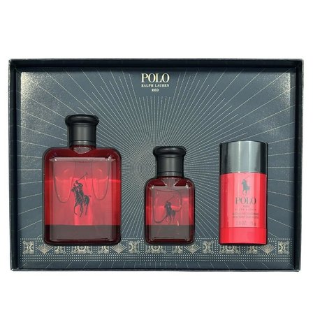 Ralph Lauren Polo Red EDT 125 ml + EDT 40 ml + Deostick Erkek Parfüm Seti