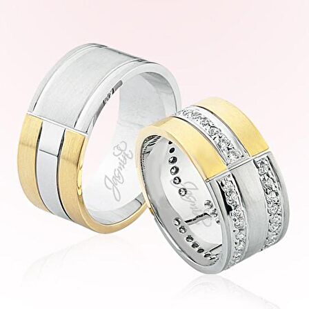 İki Renkli Altın Alyans 3606