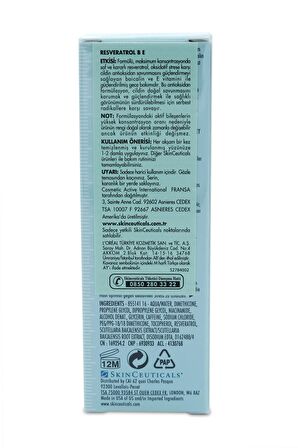 Skinceuticals Resveratrol Yaşlanma Karşıtı Hyalüronik Asit 30 Yaş + Gece-Gündüz Yüz ve Boyun Serumu 30 ml 