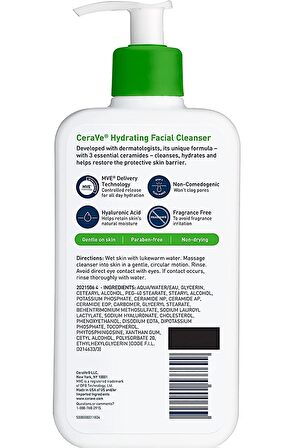 CeraVe Nemlendiren Yüz Temizleyici 473ML