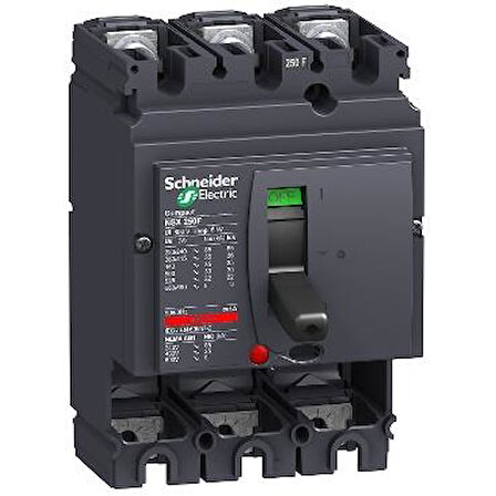 Schneider Electric LV431403, devre kesici Compact NSX250F - 250 A - 3 kutup - açma birimi olmadan
