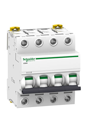 Schneider Electric A9f73440 Ic60n 4faz 40amper 6ka B Tipi Otomatik Sigorta B40x4