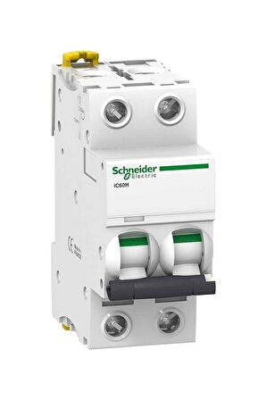 Schneider Electric A9F84225, 25 Amper, 2 Fazlı, C Tipi, Otomatik Sigorta, 10 kA, C25x2