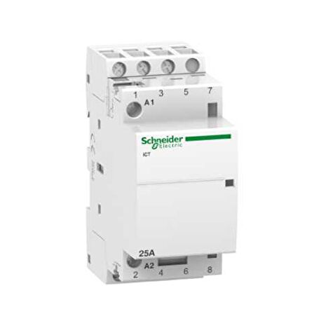 Schneider A9C20833, 25Amper, 3Na, Sessiz Kontaktör, 220-240Vac