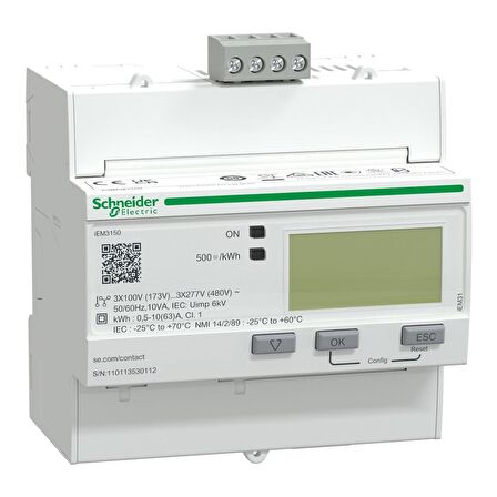 Schneider,iEM3150-Modbus-enerji ölçer,A9MEM3150