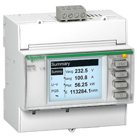 Schneıder,Pm3255Enerjı An.Ct/5A,Modbus Hab.Metsepm3255