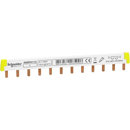 Schneider,A9XPH112,1 Fazlı Bara, 12 Modüllü, 415V