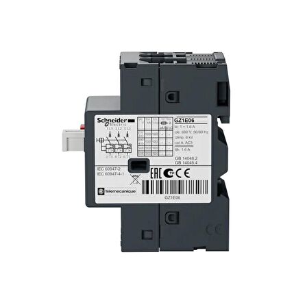 SCHNEİDER ELECTRİC Easypact Tvs Gz1E06 Motor Koruma Şalteri (1A-1,6A)