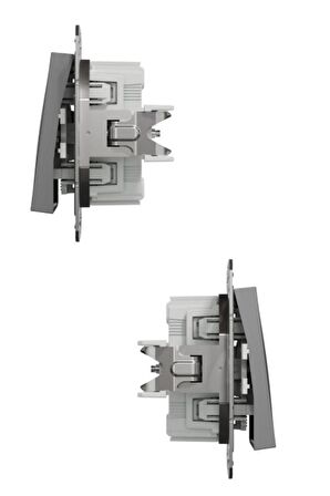 Schneider Asfora Antrasit Vavien - Çerçeveli Tekli Vavien