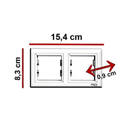 Schneider Asfora  2'Li Çerçeve