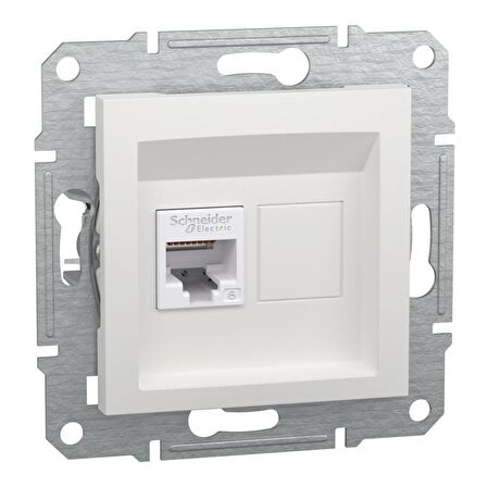 SCH ASFORA BEYAZ 1XRJ45CAT6-UTP CERCEVESIZ