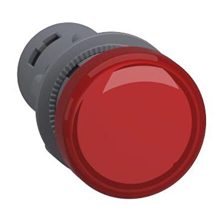 XA2EVB4LC, Sinyal lambası, plastik, kırmızı, Ø 22 mm, LEDli, 24 V AC/DC