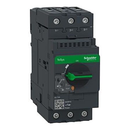 GV3P73Motor devre kesici, TeSys GV3, 3P, 62-73 A, termik manyetik, EverLink terminalleri