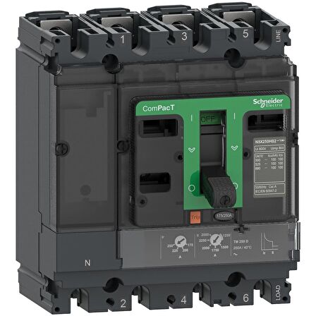 Schneider,175-250A TERMİK MANYETİK ŞALTER 50KA 4P LV431840